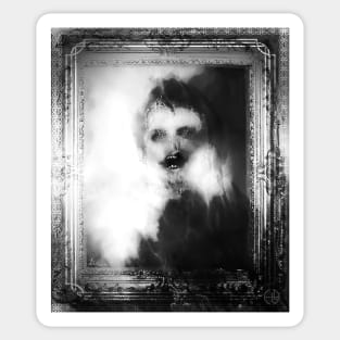 Mirror Ghost fetch Doppelgänger wraith revenant scary reflection Bloody Mary Sticker